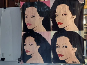 DIANA ROSS ORIGINAL Promo Poster 1982 ANDY WARHOL! 30X30 - Picture 1 of 9