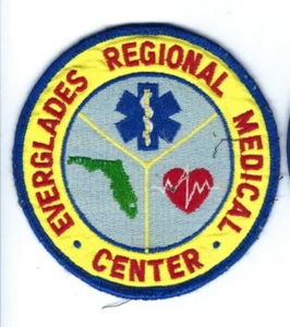 *CHIUSO 1998* Everglades Regional Medical Center Pahokee FL Florida toppa usata - Foto 1 di 1