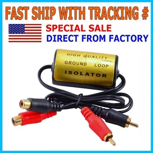 RCA Audio Noise Filter Suppressor Ground Loop Isolator for Car and Home Stereo - Picture 1 of 3