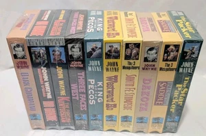 John Wayne 10 Movie VHS Tape Set New Factory Sealed - Bild 1 von 3