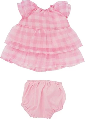 Manhattan Toy Baby Stella Pretty in Pink Doll Dress Outfit for 15" Dolls Gingham