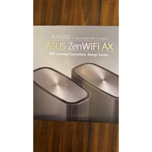 ASUS ZenWiFi AX Whole-Home Tri-band Mesh WiFi 6 System (XT8) - 2 pack, Open Box - Photo 1/14