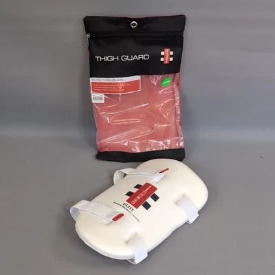 Gray Nicolls Elite Cricket Thigh Guard Junior Size Adjustable White Like New - image 1 of 4