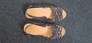 M&S Woven Sandals Navy Size 5 Eur 38 Standard Fit NEW - Picture 1 of 2