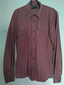 John Devin Hemd Piraten langarm rot kariert Gr. S - Bild 1 von 3