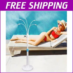 Premium Portable Patio Mister - Adjustable Cooling System with 5 Spray Nozzles - Picture 1 of 8