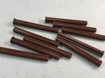 LEGO Reddish Brown Technic Axle 5 with End Stop (15462) Technic Mindstorm - x10 - Image 1 of 4