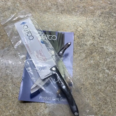 Нож шеф-повара Cutco No1766 Santoku классический черный острый 7 дюймов! Новая запечатанная упаковка - Изображение 1 из 4