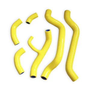 FIT DUCATI 848 08-14/ 1098 2007-09 /1198 2009-2011 SILICONE RADIATOR HOSE Yellow - Picture 1 of 6