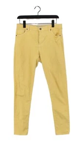 Topshop Women's Jeans W 30 in Yellow Cotton with Elastane, Polyester Skinny - Picture 1 of 9