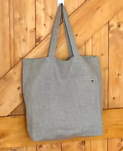 New Striped 100% LINEN Tote Shopping Bag, Market Bag, Reusable Bag - Picture 1 of 3