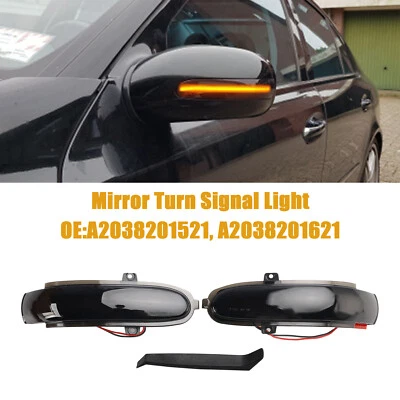 Smoked LED Sequential Side Mirror Turn Signal Light for Mercedes-Benz C W203 ZE - Image 1 of 4