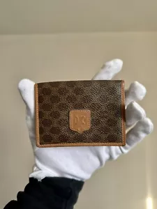 Celine Macadam Bifold Cardholder Wallet - Brown - Picture 1 of 16