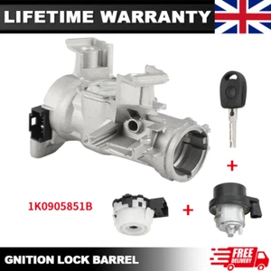 OEM GENUINE VW GOLF 2004-2013 IGNITION STARTER SWITCH STEERING LOCK BARREL & KEY - Picture 1 of 12