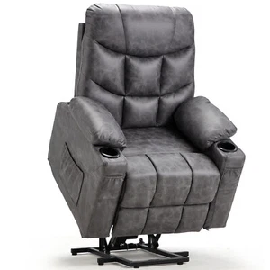 Power Lift Recliner for Elderly Electric Chair with Heated Vibration Massage - Picture 1 of 53