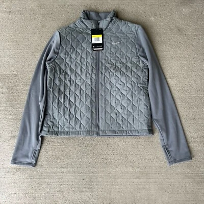 NWT Nike Aerolayer Thermore Women’s Running Jacket Gray Zip-Up Size M - Image 1 of 4