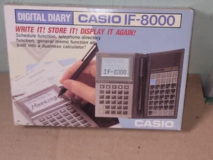 VTG CASIO IF-8000 DIGITAL DIARY SCHEDULE/TELEPHONE DIRECTORY, CALCULATOR NEW - Picture 1 of 10