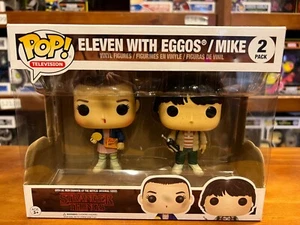 Pop Stranger Things Eleven With Eggos/Mike 2Pk Funko Pop Vinyl EXPERT PACKAGING - Picture 1 of 6