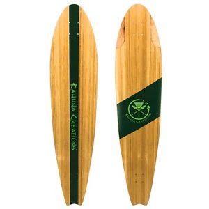 Kahuna Creations-Pohaku Bamboo Fish-Tail Longboard DECK ONLY Blemished - Picture 1 of 2