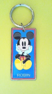 Robin keychain. Mickey Mouse, Walt Disney World key chain ring tag - Picture 1 of 2