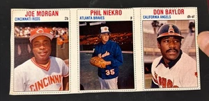 Joe Morgan Phil Niekro Don Baylor 1979 anfitriona 61-62-63 - Imagen 1 de 4