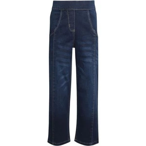 Kids Girls Relaxed Straight Fit Boot Cut Jeans For Teens Cotton Jeans 5-13 Years - Picture 1 of 9
