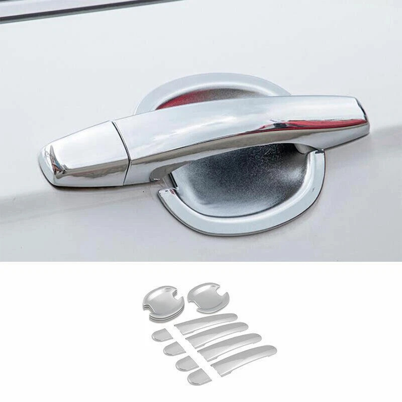 Cubierta de manija de taza de tazón de puerta cromado ABS para Volkswagen Jetta 2012-2017 2018 Foto 1 de 4