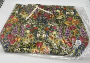 Bolso de Mano Vera Bradley Grande Original con Cremallera RAMO DE PRADO. Nuevo con etiquetas - Imagen 1 de 6