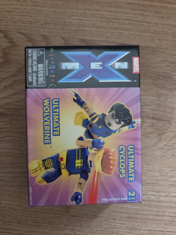 Marvel Minimates Ultimate Cyclops y Ultimate Wolverine paquete de 2 Foto 1 de 2