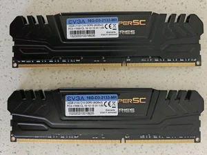 EVGA SUPERSC 16GB (2x8GB) PC3-17000 DDR3-2133 Desktop Ram Memory 16G-D3-2133-MR - Picture 1 of 2
