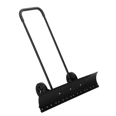 Snow Shovels Portable Premium Snow Removal Pusher with Wheel Adjustable Push Rod - Image 1 of 4