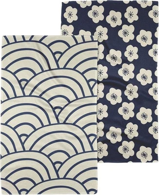 Geometric Pattern Kitchen Tea Towel Each flower measures 18 inches x 30 inches - Image 1 of 4