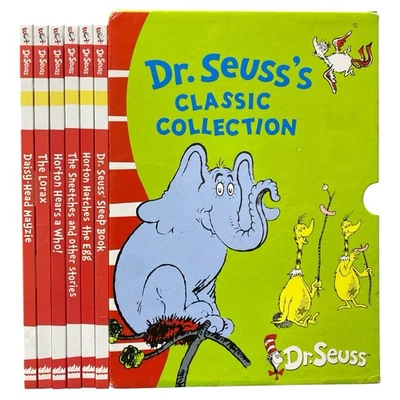 Dr Seuss's 6 Book Box Set Classic Collection Children's Fiction Horton Lorax Lot - Image 1 of 4