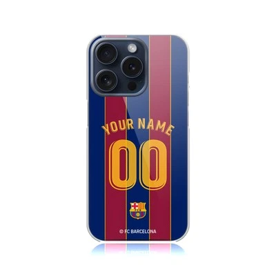 KIT FUNDA TRASERA PERSONALIZADA FC BARCELONA 2020/21 PARA TELÉFONOS APPLE iPHONE Foto 1 de 4