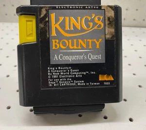 Juego Sega Genesis King's Bounty A Conqueror's Quest 1991 propiedad de adultos probado - Imagen 1 de 5