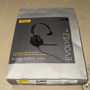 Jabra Evolve2 40 SE USB-C, UC Stereo Wired Headset - Afbeelding 1 van 6