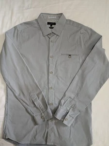 Camisa Ted Baker Azul Blanco Detalle Algodón/Modal Talla 4 Mediana Excelente - Imagen 1 de 14