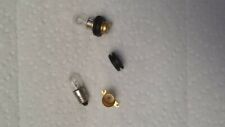 A SET of 10 incandescent bulbs, 10 grommets, 10 sockets for vintage pachinkos