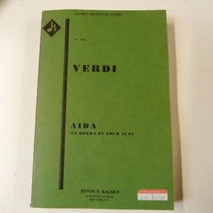 Vokalpartitur GIUSEPPE VERDI Aida, Kalmus, Text in italienischer Sprache - Bild 1 von 4