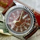 Retro Cute Citizen Men'S Watch Red Silver Automatic Winding Vintage