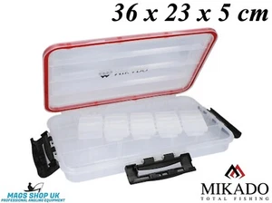 MIKADO WATERPROOF BIG LURE BOX, EINSEITIG, 36 x 23 x 5 CM, MIT 3 VERRIEGELUNGSCLIPS - Bild 1 von 1