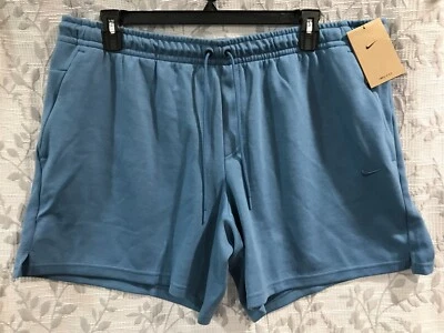 Pantalones Cortos de Rendimiento Nike Primary Fleece Dri-FIT Para Hombre Talla XXL Azul 7" Sin Forro Foto 1 de 4