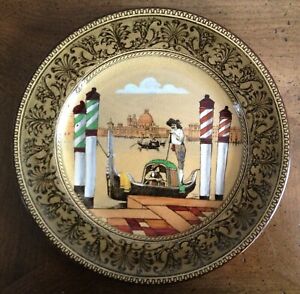 Antique Royal Doulton Plate Gondola Venice