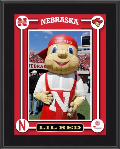 Nebraska Cornhuskers Lil Red Mascot 10.5x13 Plaque - Fanatics Cover