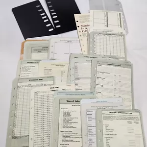 Refill Forms Exercise Gift Note Pages Franklin Covey Classic Planner Paper Goals - Picture 1 of 15