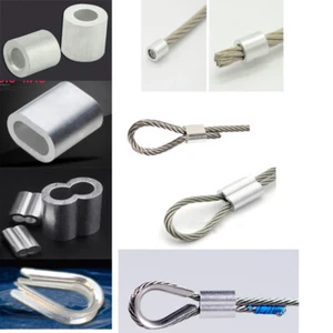 STAINLESS Steel Wire Rope Accessories Round End Oval End 8-Figure End Thimble - Picture 1 of 7