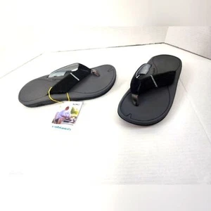 Cobain Sumo Flip Flops Herren Größe 11 Terra Schwarz Neu mit Etikett - Bild 1 von 10