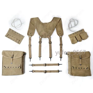 Cosplay Bag WW2 US Army Medical Pouch Package Strap Medkit Canvas Full Set New - Picture 1 of 3