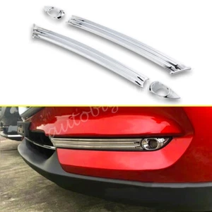 For Mazda CX5 2017-2021 Chrome Front Fog Light Moulding Cover Trims Accessories - Picture 1 of 6