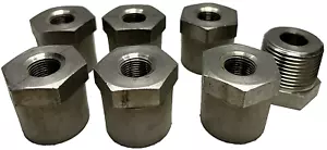 (Pack of 7) NPT PMI C-1 5/16 Hex Bushing Stainless Steel, 1" x 3/8" - Picture 1 of 6